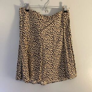 Old Navy Leopard Mini Skirt